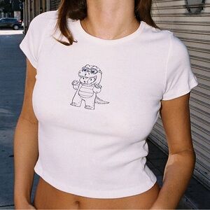 Brandy Melville Ashlyn Dino Shirt